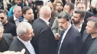Celal Çelik ve beraberindeki grup polis eşliğinde CHP Genel Merkezi’ne girdi