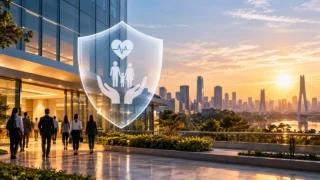 Brezilya çalışan yan hakları ve sağlık sigortası captive programını temsil eden özgün görsel