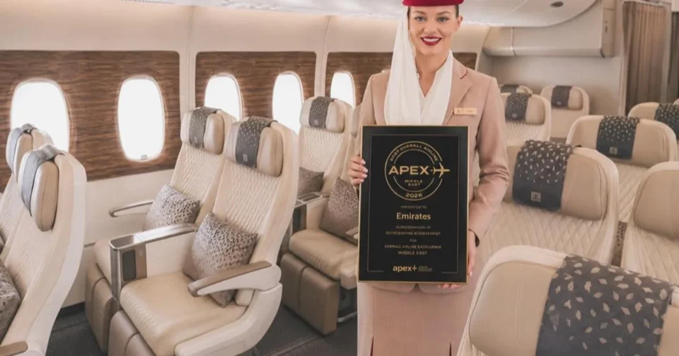 Emirates, APEX 2026’da Orta Doğu’nun En İyi Havayolu Seçildi