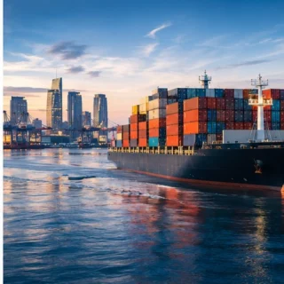 Endüstriyel ve ticari sorumluluk risklerini temsil eden profesyonel küresel ticaret görseli