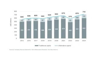 Record Growth in Global Reinsurer Capital in 2024