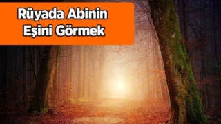 Rüyada Abinin Eşini Görmek