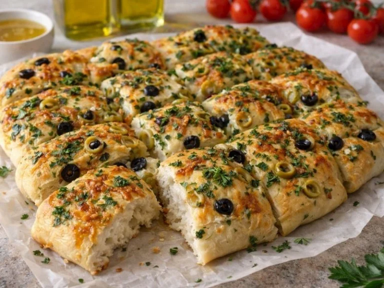 Sarımsaklı Zeytinli Ekmek Tarifi ve Malzemeleri