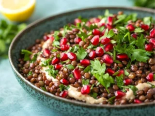 Tahin Soslu Mercimek Salatası Tarifi ve Malzemeleri