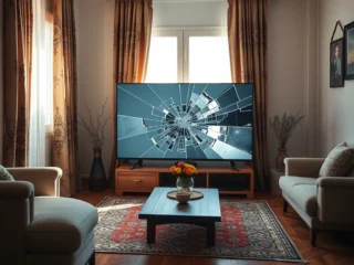 Televizyon ekranı kırıldı tamir edilir mi?