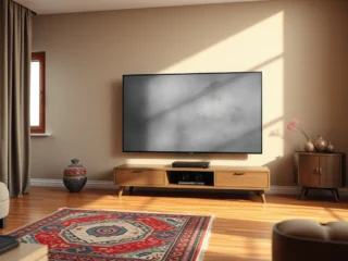 Televizyon ekranında tozlanma ve iç lekelenme