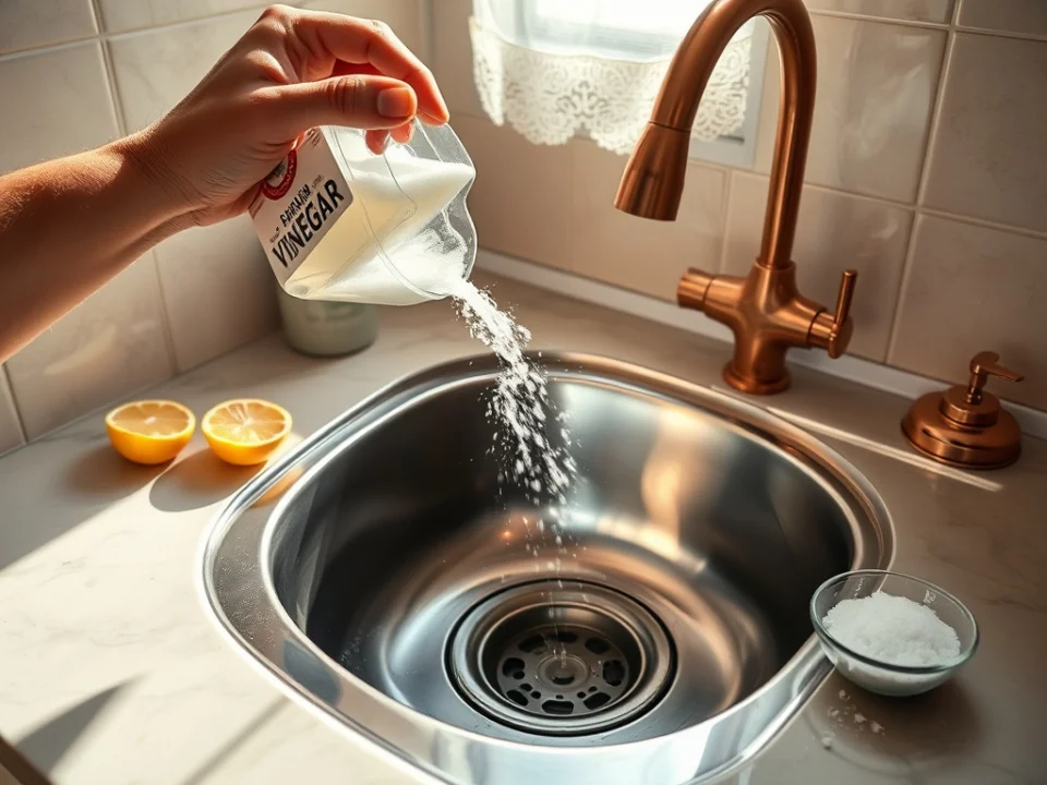 Tıkanan lavabo doğal yöntemle nasıl açılır?