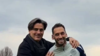 Vincenzo Montella’dan Inter’e ziyaret: Hakan Çalhanoğlu ile buluştu