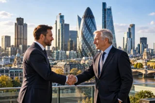 Zurich Insurance Group Beazley satın alımının tamamlanmasını temsil eden Londra merkezli kurumsal sigorta görseli