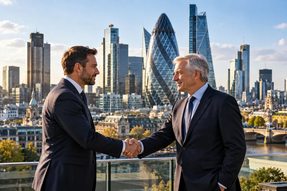 Zurich Insurance Group Beazley satın alımının tamamlanmasını temsil eden Londra merkezli kurumsal sigorta görseli